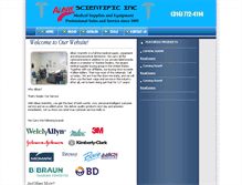 Tablet Screenshot of albanscientific.com